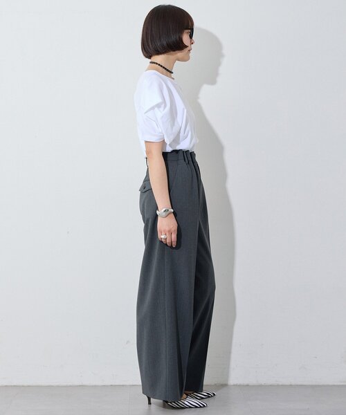 Whim Gazette（ウィムガゼット）の「【GEMINI】変形カットソー（Tシャツ/カットソー・レディース・ブラック/グレー/オフホワイト・FREE）」の10枚目の写真