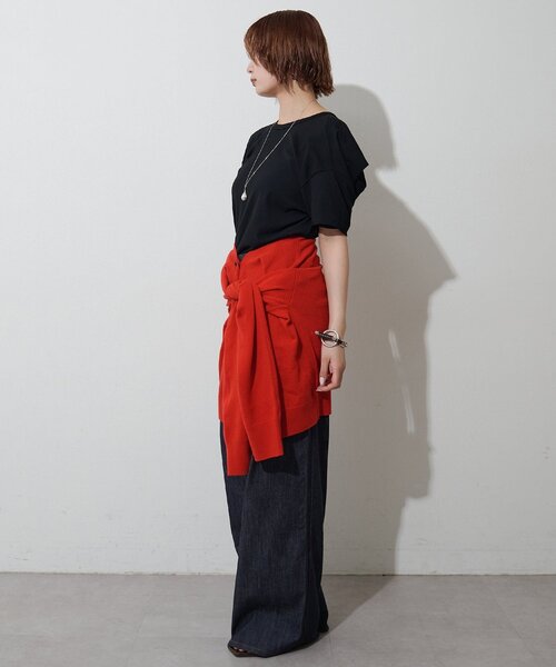 Whim Gazette（ウィムガゼット）の「【GEMINI】変形カットソー（Tシャツ/カットソー・レディース・ブラック/グレー/オフホワイト・FREE）」の17枚目の写真