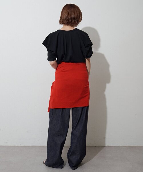 Whim Gazette（ウィムガゼット）の「【GEMINI】変形カットソー（Tシャツ/カットソー・レディース・ブラック/グレー/オフホワイト・FREE）」の18枚目の写真