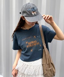 ピグメントプリントTシャツ　夏服