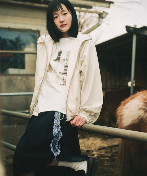 OHESHIO（オヘシオ）の「DRAWSTRING SHIRRING SKIRT, NAVY（スカート・レディース・その他・FREE）」の6枚目の写真