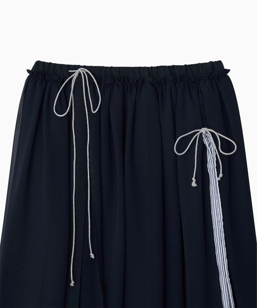 OHESHIO（オヘシオ）の「DRAWSTRING SHIRRING SKIRT, NAVY（スカート・レディース・その他・FREE）」の10枚目の写真