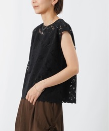 LUCA/LADY LUCK LUCA | LC/LLL リーフレーススカラッププルオーバー(Tシャツ/カットソー)