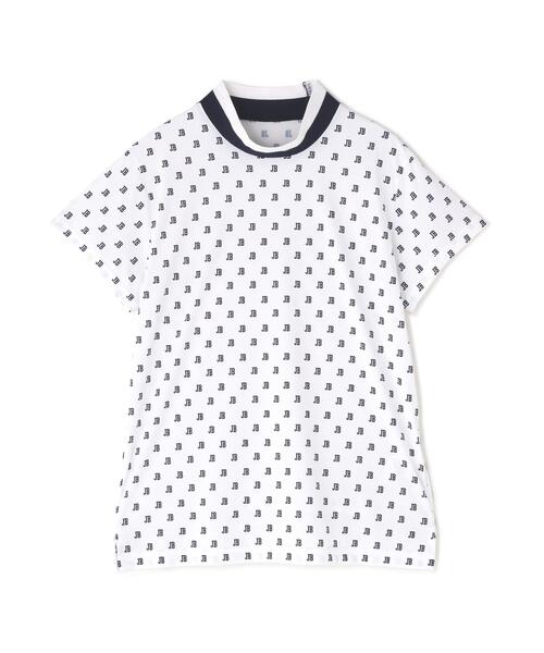Jack Bunny!!(ジャックバニー)の「【Jack Bunny!!】ロゴプリント半袖モックネックカットソー(Tシャツ/カットソー・レディース・ピンク/ネイビー/ホワイト・SMALL/MEDIUM)」の7枚目の写真