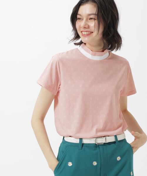 Jack Bunny!!(ジャックバニー)の「【Jack Bunny!!】ロゴプリント半袖モックネックカットソー(Tシャツ/カットソー・レディース・ピンク/ネイビー/ホワイト・SMALL/MEDIUM)」の10枚目の写真