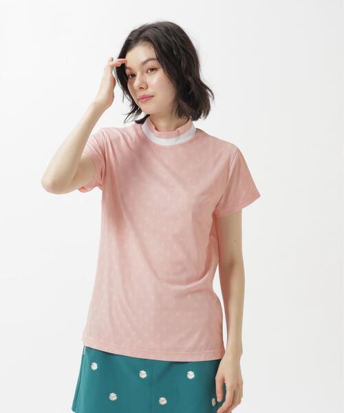 Jack Bunny!!(ジャックバニー)の「【Jack Bunny!!】ロゴプリント半袖モックネックカットソー(Tシャツ/カットソー・レディース・ピンク/ネイビー/ホワイト・SMALL/MEDIUM)」の11枚目の写真