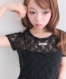 レースドロストTシャツ