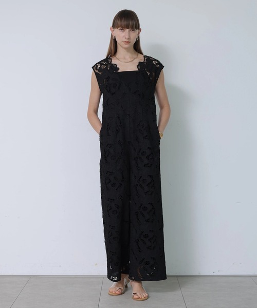 CADUNE(カデュネ)の「レースロンパース(その他パンツ・レディース・ホワイト/ブラック・38/36/34)」の2枚目の写真