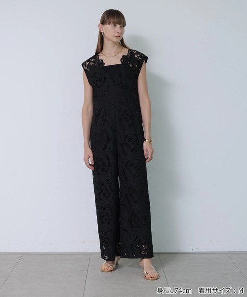 CADUNE(カデュネ)の「レースロンパース(その他パンツ・レディース・ホワイト/ブラック・38/36/34)」の16枚目の写真