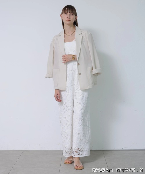 CADUNE(カデュネ)の「レースロンパース(その他パンツ・レディース・ホワイト/ブラック・38/36/34)」の9枚目の写真