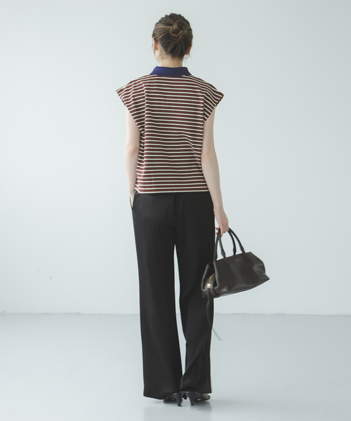 STAR&STRIPE（スターアンドストライプ）の「《NOBLE別注》STAR&STRIPEスターアンドストライプ マルチボーダープルオーバー（Tシャツ/カットソー・レディース・ブラウン/ネイビー・FREE）」の20枚目の写真