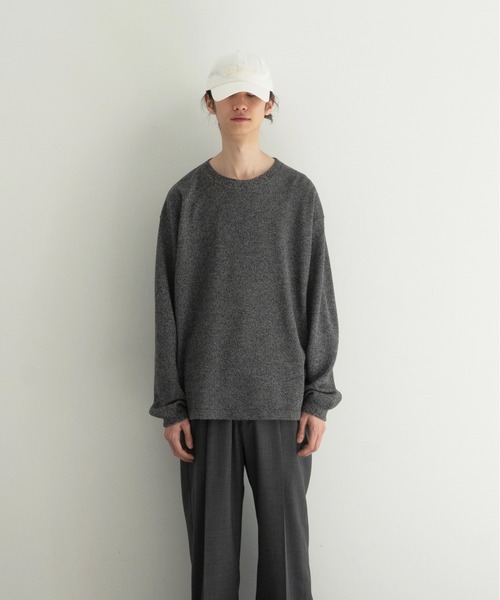 crepuscule(クレプスキュール)の「crepuscule Co/ra moss stitch P/O(ニット/セーター・レディース・ヘザーグレー・2)」の2枚目の写真