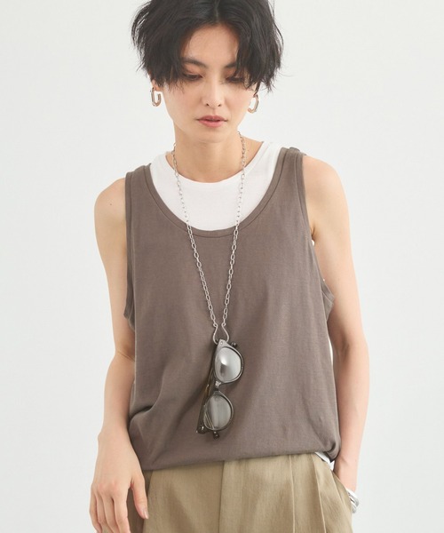 BARNYARDSTORM(バンヤードストーム)の「BARNYARDSTORM / GREYCHORD(グレーコード) / CLEO レイヤードT(Tシャツ/カットソー・レディース・グレー系その他/チャコールグレー・M)」の2枚目の写真