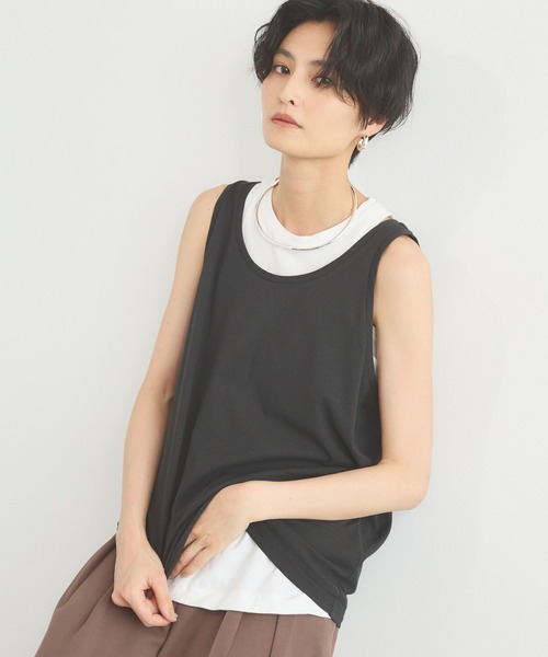 BARNYARDSTORM(バンヤードストーム)の「BARNYARDSTORM / GREYCHORD(グレーコード) / CLEO レイヤードT(Tシャツ/カットソー・レディース・グレー系その他/チャコールグレー・M)」の3枚目の写真