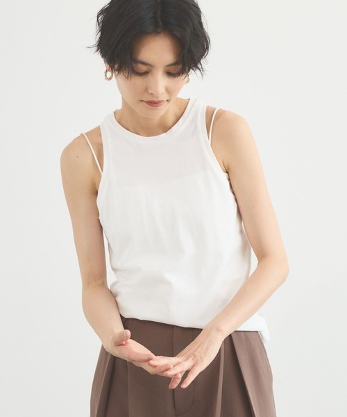 BARNYARDSTORM(バンヤードストーム)の「BARNYARDSTORM / GREYCHORD(グレーコード) / CLEO レイヤードT(Tシャツ/カットソー・レディース・グレー系その他/チャコールグレー・M)」の8枚目の写真