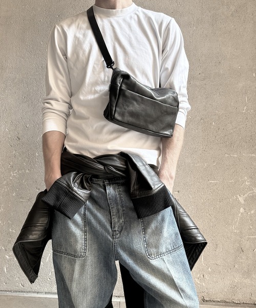 勝利を呼ぶ お宝パック パトリック ステファン / Leather shoulder bag 'tofu' 2 ショルダー
