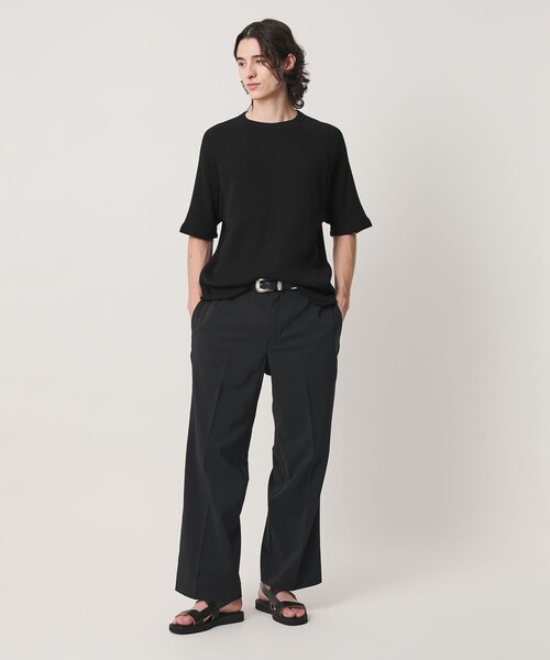 BEAUTY&YOUTH UNITED ARROWS(ビューティーアンドユースユナイテッドアローズ)の「ビッグ ワッフル クルーネック ショートスリーブ Tシャツ(Tシャツ/カットソー・メンズ・ホワイト/ブラック/イエロー・S/M/L/XL)」の5枚目の写真