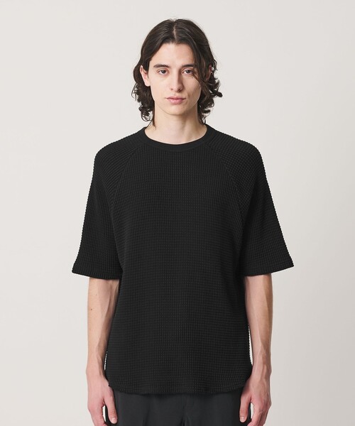 BEAUTY&YOUTH UNITED ARROWS(ビューティーアンドユースユナイテッドアローズ)の「ビッグ ワッフル クルーネック ショートスリーブ Tシャツ(Tシャツ/カットソー・メンズ・ホワイト/ブラック/イエロー・S/M/L/XL)」の9枚目の写真