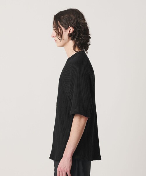 BEAUTY&YOUTH UNITED ARROWS(ビューティーアンドユースユナイテッドアローズ)の「ビッグ ワッフル クルーネック ショートスリーブ Tシャツ(Tシャツ/カットソー・メンズ・ホワイト/ブラック/イエロー・S/M/L/XL)」の10枚目の写真
