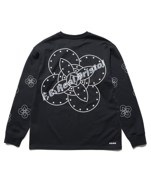 F.C.Real Bristol(エフシーレアルブリストル)の「56STARS L/S TEE(Tシャツ/カットソー・メンズ・ホワイト/ピンク/ブラック・SMALL/MEDIUM/XX-LARGE/X-LARGE/LARGE)」の1枚目の写真