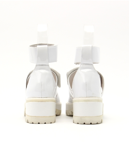 Jeffrey Campbell(ジェフリーキャンベル)の「マジックテープベルト厚底サンダル(サンダル・レディース・ホワイト・36/37/35/39)」の7枚目の写真