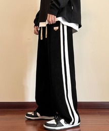 boemy（ボエミー）の「ラインデザイン ワイドスウェットパンツ（スウェットパンツ）」