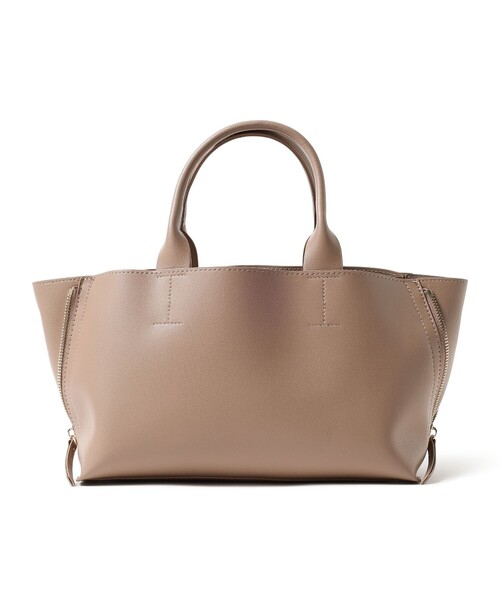 BEAMS HEART(ビームスハート)の「サイドジップ 2WAY トートバッグ(トートバッグ・レディース・ブラック/ブラウン系その他2・ONE SIZE)」の2枚目の写真