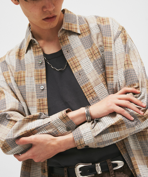 JOURNAL STANDARD（ジャーナルスタンダード）の「STILL AUTHENTIC / スティル オーセンティック レギュラーカラーシャツ（シャツ/ブラウス・メンズ・ベージュ/ネイビー/ブラック・MEDIUM/LARGE）」の17枚目の写真