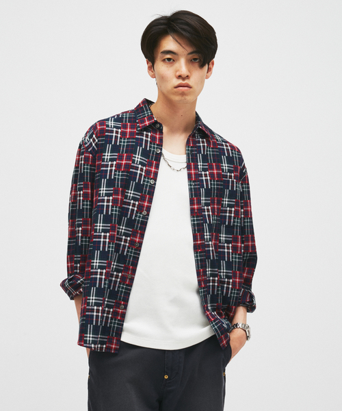 JOURNAL STANDARD（ジャーナルスタンダード）の「STILL AUTHENTIC / スティル オーセンティック レギュラーカラーシャツ（シャツ/ブラウス・メンズ・ベージュ/ネイビー/ブラック・MEDIUM/LARGE）」の11枚目の写真