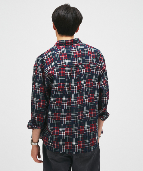 JOURNAL STANDARD（ジャーナルスタンダード）の「STILL AUTHENTIC / スティル オーセンティック レギュラーカラーシャツ（シャツ/ブラウス・メンズ・ベージュ/ネイビー/ブラック・MEDIUM/LARGE）」の9枚目の写真
