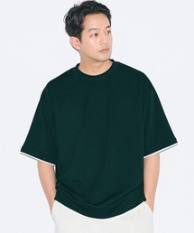 coca（coca）（コカ）の「ライトエンボスレイヤード風半袖Tシャツ（Tシャツ/カットソー）」