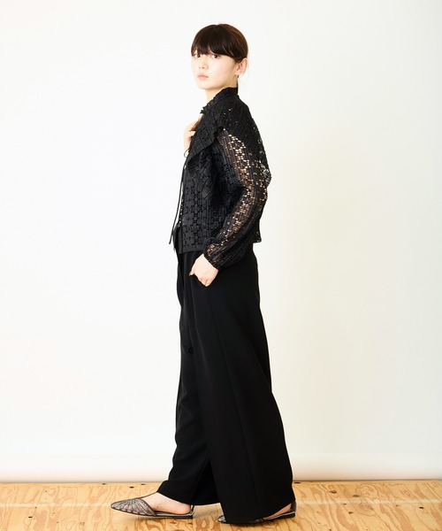 Ranerrh(ラネリ)の「インポートプリーツブラウス【結婚式・二次会・パーティー】【入卒園・入卒式】【オケージョン・セレモニー】【デイリー/オフィスにも使える】(シャツ/ブラウス・レディース・ブラック/オフホワイト・38)」の17枚目の写真