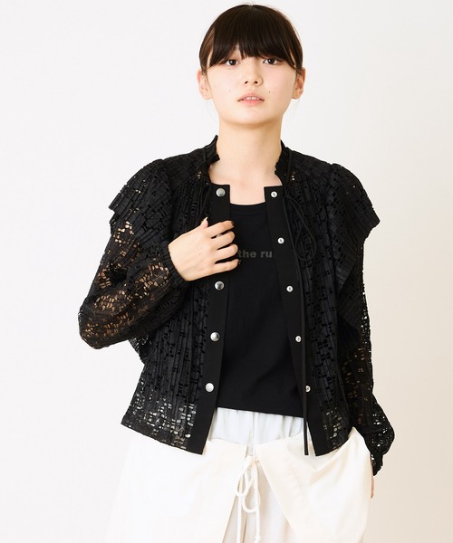 Ranerrh(ラネリ)の「インポートプリーツブラウス【結婚式・二次会・パーティー】【入卒園・入卒式】【オケージョン・セレモニー】【デイリー/オフィスにも使える】(シャツ/ブラウス・レディース・ブラック/オフホワイト・38)」の21枚目の写真