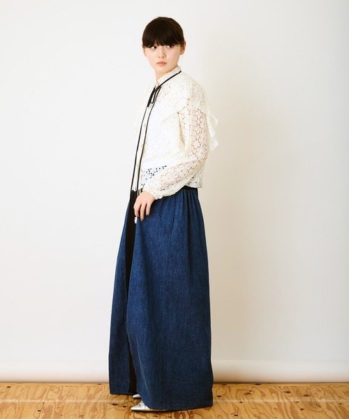 Ranerrh(ラネリ)の「インポートプリーツブラウス【結婚式・二次会・パーティー】【入卒園・入卒式】【オケージョン・セレモニー】【デイリー/オフィスにも使える】(シャツ/ブラウス・レディース・ブラック/オフホワイト・38)」の12枚目の写真