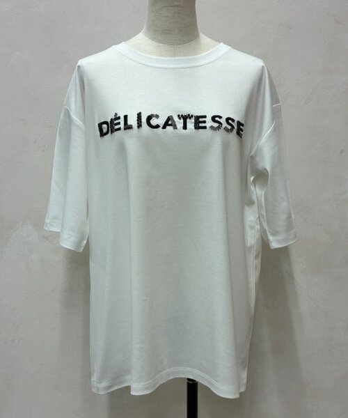 Jena espace merveilleux(ジェナ エスパスメルヴェイユ)の「ビーズ刺繍T(Tシャツ/カットソー・レディース・ブラック/ベージュ/オフホワイト・FREE)」の21枚目の写真