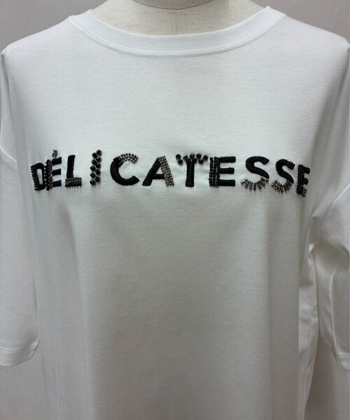 Jena espace merveilleux(ジェナ エスパスメルヴェイユ)の「ビーズ刺繍T(Tシャツ/カットソー・レディース・ブラック/ベージュ/オフホワイト・FREE)」の12枚目の写真