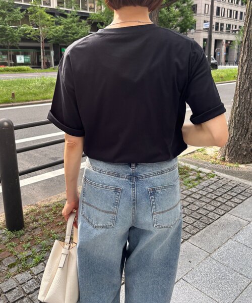 Jena espace merveilleux(ジェナ エスパスメルヴェイユ)の「ビーズ刺繍T(Tシャツ/カットソー・レディース・ブラック/ベージュ/オフホワイト・FREE)」の6枚目の写真