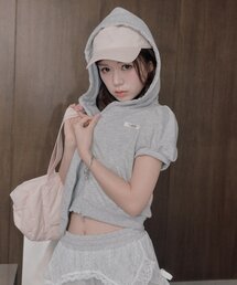 OLIVE des OLIVE オリーブデオリーブのパーカー グレー 灰色系 通販