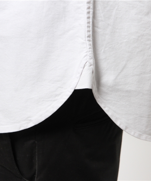 AZUL by moussy（アズールバイマウジー）の「ストレッチオックスラインpt半袖シャツ（シャツ/ブラウス・メンズ・サックスブルー/ホワイト/ネイビー・SMALL/LARGE/MEDIUM/X-SMALL/X-LARGE）」の10枚目の写真