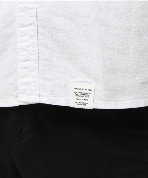 AZUL by moussy（アズールバイマウジー）の「ストレッチオックスラインpt半袖シャツ（シャツ/ブラウス・メンズ・サックスブルー/ホワイト/ネイビー・SMALL/LARGE/MEDIUM/X-SMALL/X-LARGE）」の11枚目の写真