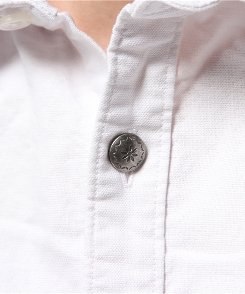 AZUL by moussy（アズールバイマウジー）の「ストレッチオックスラインpt半袖シャツ（シャツ/ブラウス・メンズ・サックスブルー/ホワイト/ネイビー・SMALL/LARGE/MEDIUM/X-SMALL/X-LARGE）」の12枚目の写真