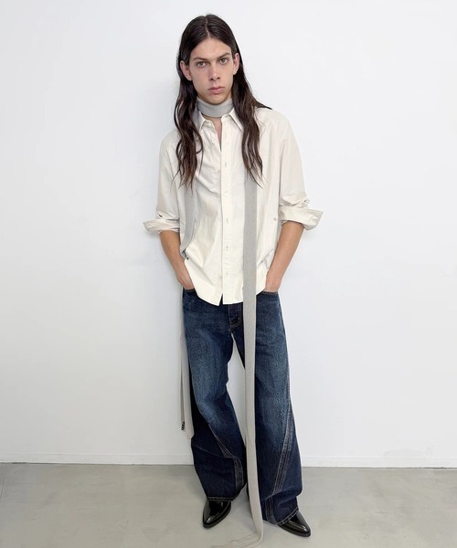NVRFRGT(ネヴァーフォーゲット)の「3D TWISTED WIDE LEG JEANS(デニムパンツ・メンズ・インディゴブルー・1/2/3)」の9枚目の写真