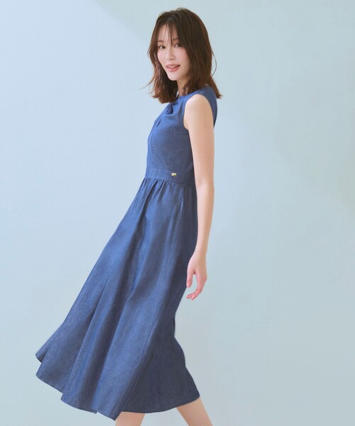TOCCA(トッカ)の「RIBBON BOND DRESS ドレス(ワンピース・レディース・ネイビー系/ブラック系・0/4/2)」の6枚目の写真