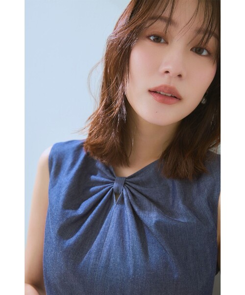 TOCCA(トッカ)の「RIBBON BOND DRESS ドレス(ワンピース・レディース・ネイビー系/ブラック系・0/4/2)」の7枚目の写真