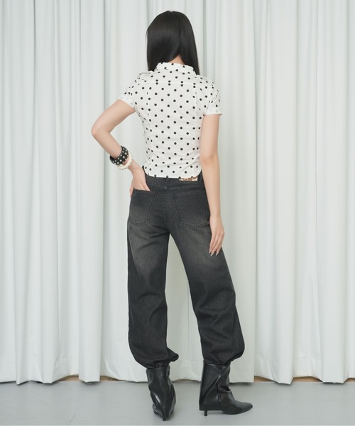 sedacle girl（セダクルガール）の「エポレットアソートシャツ（シャツ/ブラウス・レディース・ドット/ブラック/ダークブラウン・SMALL/MEDIUM）」の13枚目の写真