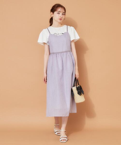 couture brooch(クチュールブローチ)の「【接触冷感・UVカット・洗える】リボン ロゴTシャツ(Tシャツ/カットソー・レディース・ワイン系1/ホワイト系3/ライトグレー系/ブラック系・42/40/38/36)」の20枚目の写真