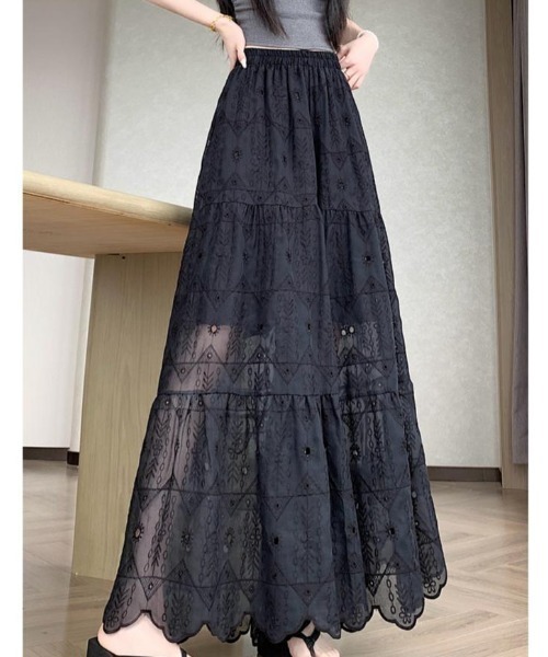 FAVORITO(ファヴォリート)の「ハイウエストワイドパンツ(その他パンツ・レディース・ベージュ/ブラック・F)」の10枚目の写真