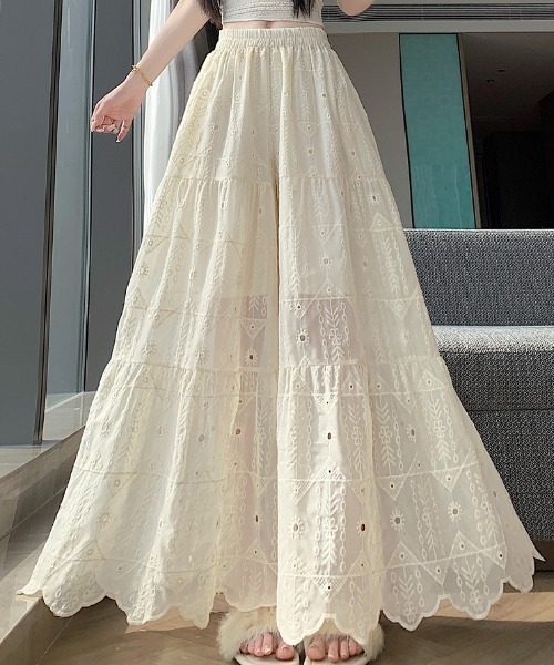 FAVORITO(ファヴォリート)の「ハイウエストワイドパンツ(その他パンツ・レディース・ベージュ/ブラック・F)」の19枚目の写真