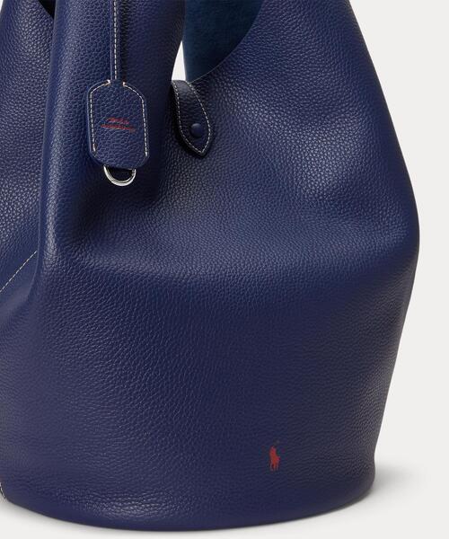 POLO RALPH LAUREN（ポロ ラルフ ローレン）の「Polo Play レザー ラージ トート（トートバッグ・レディース・ネイビー系1・ONE）」の10枚目の写真