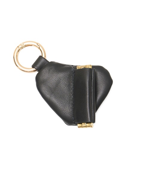 HASHIBAMI(ハシバミ)の「HASHIBAMI HEART MINI CHARM(キーホルダー・レディース・ブラック/ピンク・ONE SIZE)」の4枚目の写真